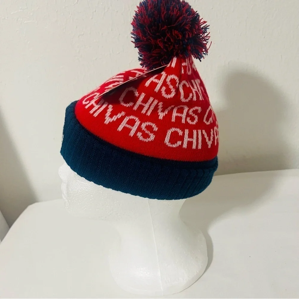 Icon Sports Chivas Unisex Pom Pom Winter Soccer Beanie Official Merchandise NWT